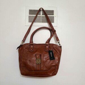 Style&co. Brown Faux Leather Satchel